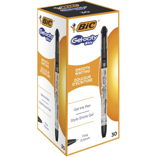 Set of gel pens BIC Gelocity Stic Black 0.5 mm 30 pcs (3086123546301) Set of gel pens BIC Gelocity Stic Black 0.5 mm 30 pcs (3086123546301)