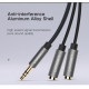 Cable UGREEN AV123 3.5mm Stereo Audio Splitter Cable with Braid 20cm White (10780) Cable UGREEN AV123 3.5mm Stereo Audio Splitter Cable with Braid 20cm White (10780)