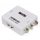 Конвертер HDMI2AV адаптер HDMI->тюльпаны, AV, HDMI2RCA преобразователь, адаптер (537254854) Белый Конвертер HDMI2AV адаптер HDMI->тюльпаны, AV, HDMI2RCA преобразователь, адаптер (537254854) Белый