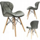 Стілець JUMI Scandinavian Design (еко-шкіра) Grey Стілець JUMI Scandinavian Design (еко-шкіра) Grey