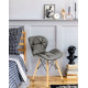 Стілець JUMI Scandinavian Design (еко-шкіра) Grey Стілець JUMI Scandinavian Design (еко-шкіра) Grey