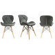 Стілець JUMI Scandinavian Design (еко-шкіра) Grey Стілець JUMI Scandinavian Design (еко-шкіра) Grey