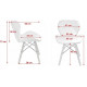 Стілець JUMI Scandinavian Design (еко-шкіра) Grey Стілець JUMI Scandinavian Design (еко-шкіра) Grey