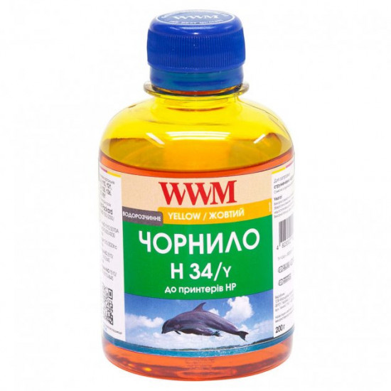 Чернила для HP DeskJet D5563 WWM H34 Yellow 200г H34/Y Чернила для HP DeskJet D5563 WWM H34 Yellow 200г H34/Y
