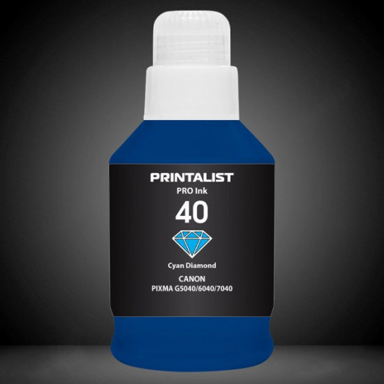 Ink for Canon PIXMA G6040 PRINTALIST GI-40 Cyan 190g PL40C Ink for Canon PIXMA G6040 PRINTALIST GI-40 Cyan 190g PL40C