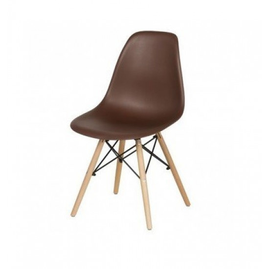 Стул обеденный Accord Enzo Eames Chair коричневый 460x420x800 мм Стул обеденный Accord Enzo Eames Chair коричневый 460x420x800 мм