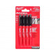 Milwaukee InkZAll Construction Site Marker, Ultra-Fine, Black 4 pcs 48223154 Milwaukee InkZAll Construction Site Marker, Ultra-Fine, Black 4 pcs 48223154