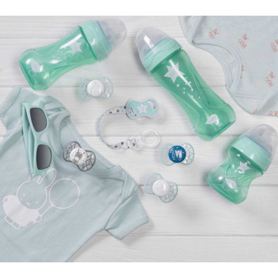 Baby Anti-colic feeding bottle Nuvita Mimic Cool 150 ml Green (NV6012GREEN) Baby Anti-colic feeding bottle Nuvita Mimic Cool 150 ml Green (NV6012GREEN)