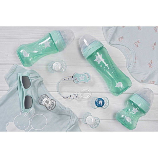 Baby Anti-colic feeding bottle Nuvita Mimic Cool 150 ml Green (NV6012GREEN) Baby Anti-colic feeding bottle Nuvita Mimic Cool 150 ml Green (NV6012GREEN)