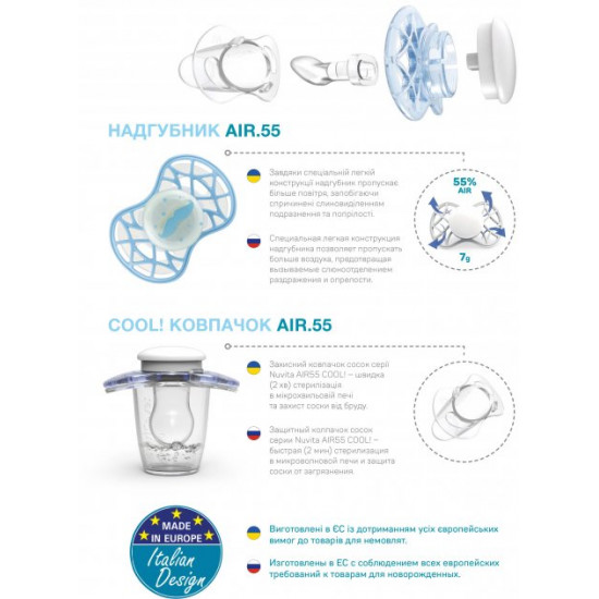 Дитяча Антиколікова пляшечка для годування Nuvita Mimic Cool 330 мл Блакитна (NV6052SKY) Дитяча Антиколікова пляшечка для годування Nuvita Mimic Cool 330 мл Блакитна (NV6052SKY)
