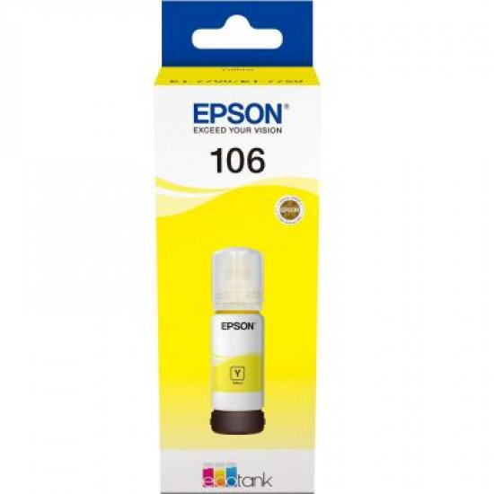 Контейнер с чернилами EPSON 106 yellow (C13T00R440). 43841 Контейнер с чернилами EPSON 106 yellow (C13T00R440). 43841