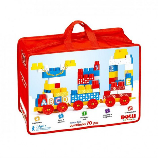 Educational children's construction set DOLU 70 elements (5028) Educational children's construction set DOLU 70 elements (5028)
