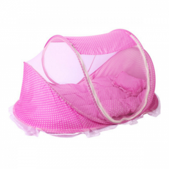 Transformable crib with mosquito net Happy Baby Pink (LT) Transformable crib with mosquito net Happy Baby Pink (LT)