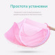 Transformable crib with mosquito net Happy Baby Pink (LT) Transformable crib with mosquito net Happy Baby Pink (LT)