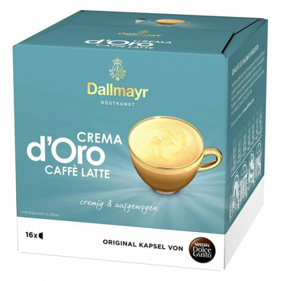 Кава в капсулах Nescafe Dolce Gusto d'Oro CaffeLatte Dallmayr Кава в капсулах Nescafe Dolce Gusto d'Oro CaffeLatte Dallmayr