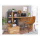 Desk for the children's room, cabinet made of chipboard 1490x500x1055 mm Wotan oak/graphite Blonski 45945 Desk for the children's room, cabinet made of chipboard 1490x500x1055 mm Wotan oak/graphite Blonski 45945