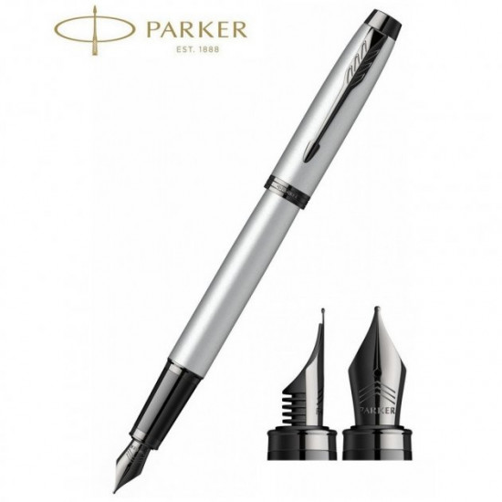 Ручка Parker Перова (чорнильна) IM 17 Achromatic Grey BT FP F (22811) Ручка Parker Перова (чорнильна) IM 17 Achromatic Grey BT FP F (22811)