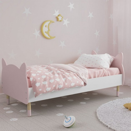 Children's bed Cat KidsBunkBed pink color 1164x770x650 mm MD -1217 Children's bed Cat KidsBunkBed pink color 1164x770x650 mm MD -1217