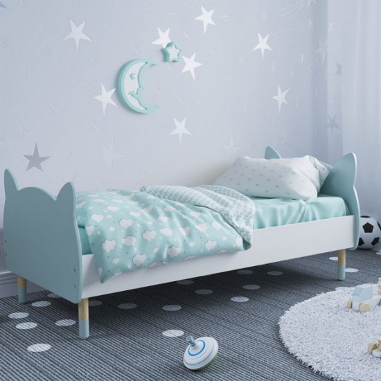 Children's bed Cat KidsBunkBed blue color 1164x770x650 MD- 1219 Children's bed Cat KidsBunkBed blue color 1164x770x650 MD- 1219