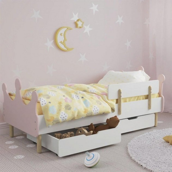 Дитяче ліжко Корона KidsBunkBed рожевий колір 1164х770х650 мм MD-1290 Дитяче ліжко Корона KidsBunkBed рожевий колір 1164х770х650 мм MD-1290