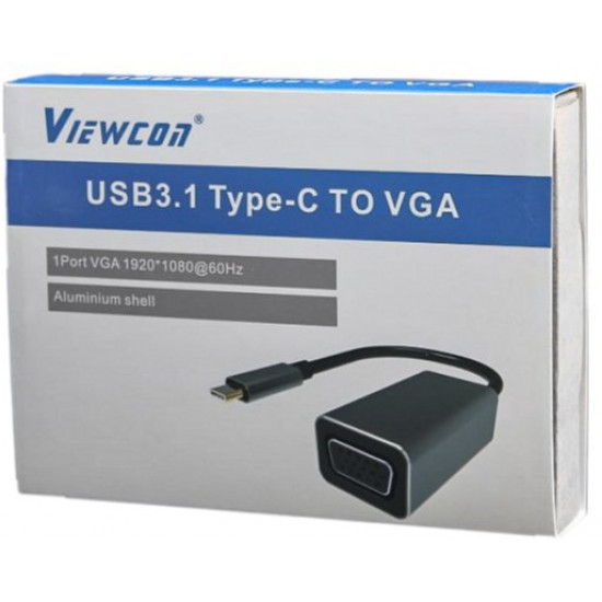 Viewcon USB-C to VGA Adapter (TE388) Viewcon USB-C to VGA Adapter (TE388)