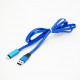 Провід зарядне, яке можна різати USB Micro USB для заряджання, синє Провід зарядне, яке можна різати USB Micro USB для заряджання, синє