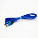 Провід зарядне, яке можна різати USB Micro USB для заряджання, синє Провід зарядне, яке можна різати USB Micro USB для заряджання, синє