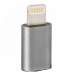 Перехідник з Micro USB мама на Iphone lightning тато, хром Перехідник з Micro USB мама на Iphone lightning тато, хром