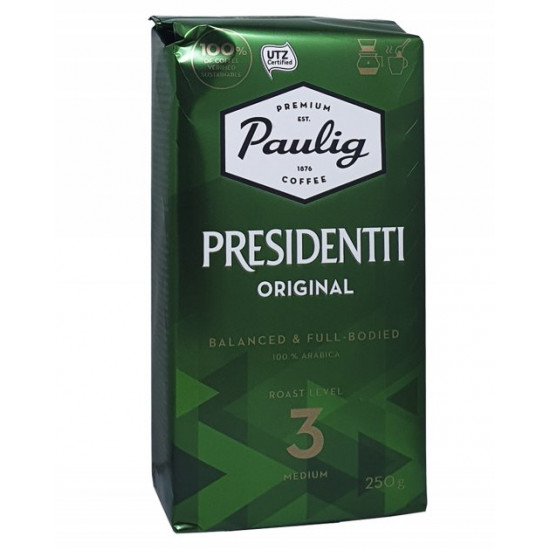 Кава Paulig Presidentti Original мелена 250 г (54669) Кава Paulig Presidentti Original мелена 250 г (54669)
