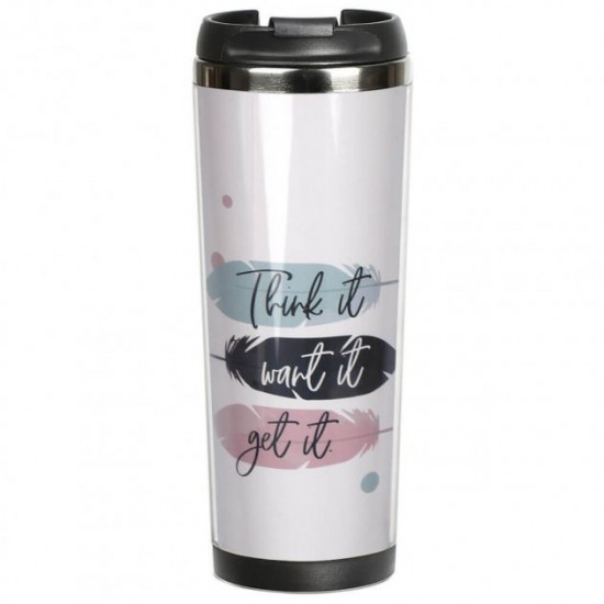 Thermal mug ZIZ Think Want Get Thermal mug ZIZ Think Want Get