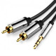 Cable Vention AUX 3.5 mm M - 2xRCA M, 1 m, Black (BCFBF) Cable Vention AUX 3.5 mm M - 2xRCA M, 1 m, Black (BCFBF)