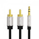 Cable Vention AUX 3.5 mm M - 2xRCA M, 1 m, Black (BCFBF) Cable Vention AUX 3.5 mm M - 2xRCA M, 1 m, Black (BCFBF)