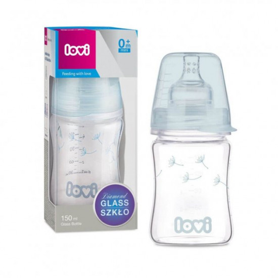 Скляна пляшечка Lovi Diamond Glass 150 мл Botanic (74/105) Скляна пляшечка Lovi Diamond Glass 150 мл Botanic (74/105)