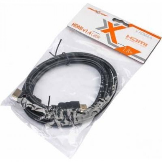 Кабель HDMI to HDMI 1.8m Maxxter (V-HDMI4-6) Кабель HDMI to HDMI 1.8m Maxxter (V-HDMI4-6)