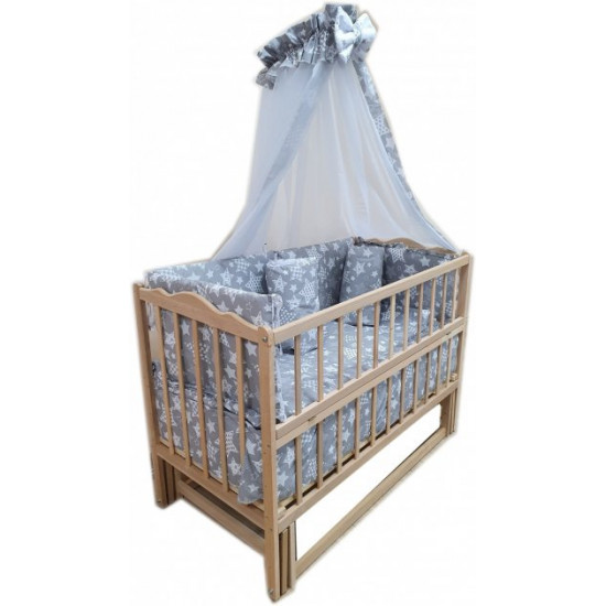 Baby eco crib pendulum Baby without a box without varnish Baby eco crib pendulum Baby without a box without varnish