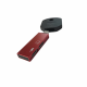 Stylish OTG adapter for Apple iPhone with Lightning + Lightning connectors, key-shaped, red Stylish OTG adapter for Apple iPhone with Lightning + Lightning connectors, key-shaped, red