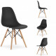 Kitchen chairs set 4 pieces LBT OSAKA black (9499) Kitchen chairs set 4 pieces LBT OSAKA black (9499)