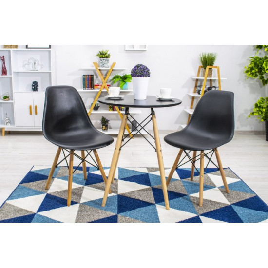 Kitchen chairs set 4 pieces LBT OSAKA black (9499) Kitchen chairs set 4 pieces LBT OSAKA black (9499)