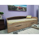 Bed Family furniture workshop Drimka 190 sonoma with brown back Bed Family furniture workshop Drimka 190 sonoma with brown back