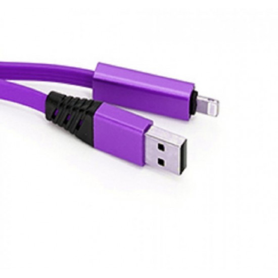 Charger cable that can be cut 2A purple for iPhone iPad iPod 8pin Lightning Charger cable that can be cut 2A purple for iPhone iPad iPod 8pin Lightning