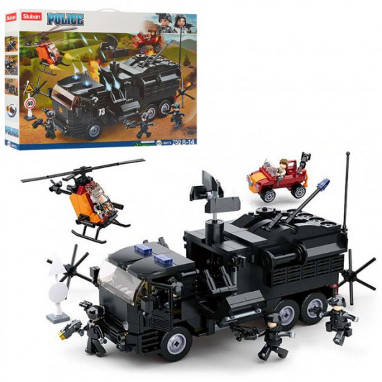 Constructor police SLUBAN transport, figures, 759 parts (M38-B0773) Constructor police SLUBAN transport, figures, 759 parts (M38-B0773)