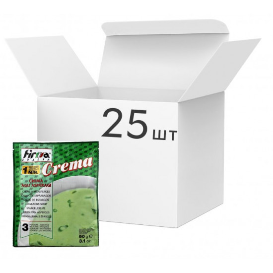 Packaging of Firma Italia creamy soup with asparagus 90 g x 25 pcs (8010205004330_2) Packaging of Firma Italia creamy soup with asparagus 90 g x 25 pcs (8010205004330_2)