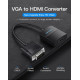 Перехідник Vention VGA-HDMI, 0.2 m, зі звуком та живленням (ACNBB) Перехідник Vention VGA-HDMI, 0.2 m, зі звуком та живленням (ACNBB)