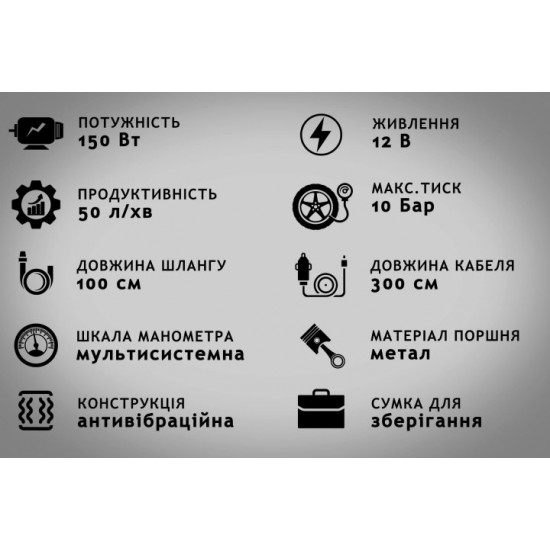 Автокомпресор Samson S102 50 л/хв Автокомпресор Samson S102 50 л/хв