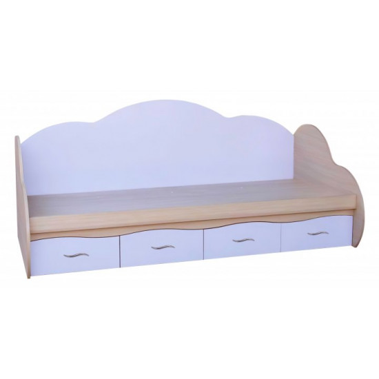 Yasya single bed MAXI-FURNITURE (for mattress 1900x1100) Milky oak/Lavender 8952 Yasya single bed MAXI-FURNITURE (for mattress 1900x1100) Milky oak/Lavender 8952