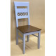 Wooden dining chair Zhur-7 gray + oak wood seat Skif Wooden dining chair Zhur-7 gray + oak wood seat Skif