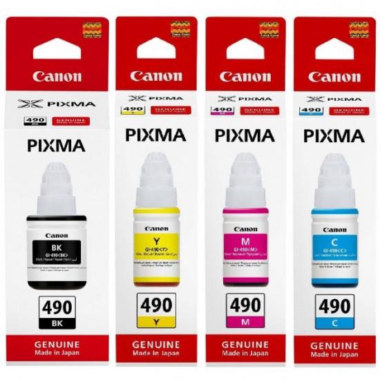 Чернила для Canon PIXMA G2411 Canon GI-490 B/C/M/Y SET490C Чернила для Canon PIXMA G2411 Canon GI-490 B/C/M/Y SET490C