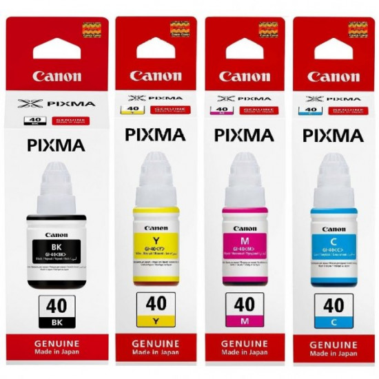 Чернила для Canon PIXMA G6040 Canon GI-40 B/C/M/Y SET40C Чернила для Canon PIXMA G6040 Canon GI-40 B/C/M/Y SET40C