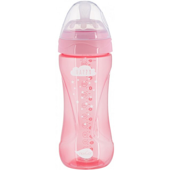 Дитяча Антиколікова пляшечка Nuvita NV6052 Mimic Cool 330мл рожева (NV6052PINK) Дитяча Антиколікова пляшечка Nuvita NV6052 Mimic Cool 330мл рожева (NV6052PINK)