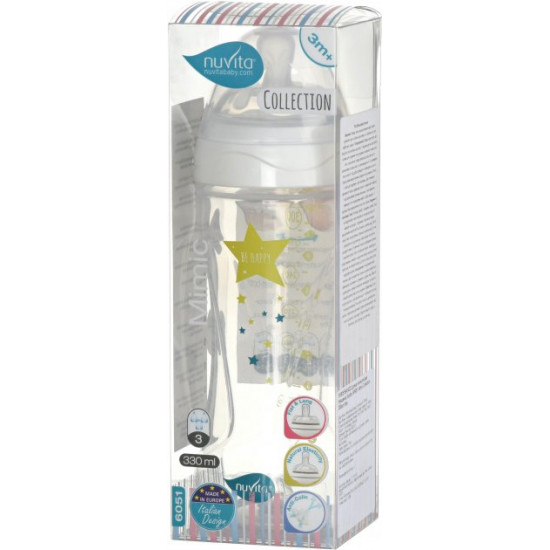 Baby Anti-colic bottle Nuvita NV6051 Mimic Collection 330ml white (NV6051BIANCO) Baby Anti-colic bottle Nuvita NV6051 Mimic Collection 330ml white (NV6051BIANCO)